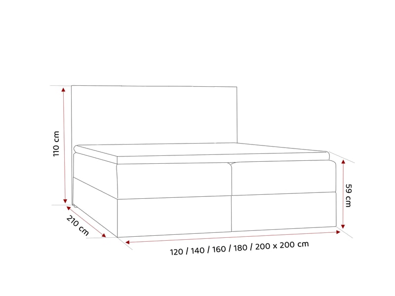 Lit coffre giulia - 180x200 cm - avec matelas et surmatelas - éco-cuir - noir GIULIA - Conforama E