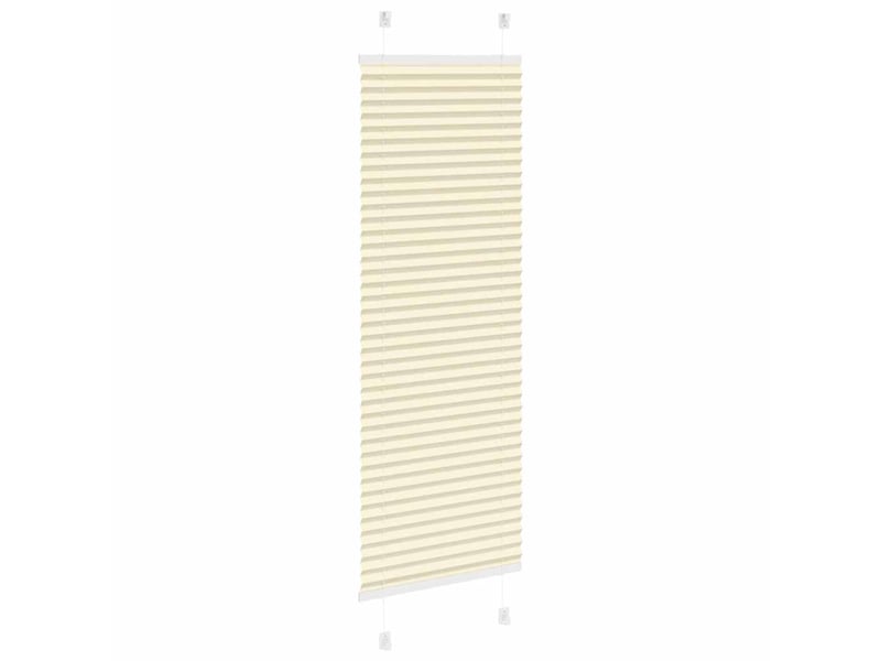 Store plissé, store de fenêtre crème 50x150 cm largeur du tissu 49,4 cm polyester cf46839 - Conforama D