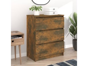 Buffet   3 tiroir(s) <strong></strong> <strong></strong> - 60 cm coloris marron 