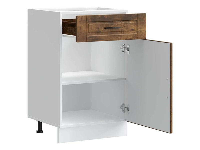  Meuble de rangement, armoire de cuisine porto chêne fumé bois d'ingénierie shl7678  - Conforama E