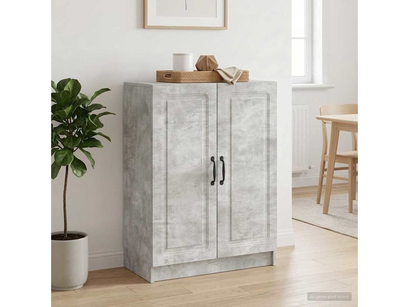  Buffet - bahut - meuble de rangement gris béton 66 x 34,5 x 87 cm bois d'ingénierie  - Conforama B