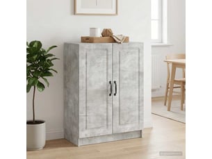 Buffet - bahut - meuble de rangement gris béton 66 x 34,5 x 87 cm bois d'ingénierie