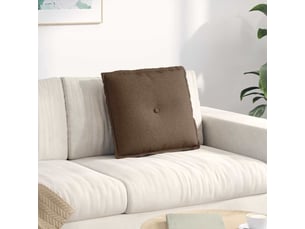 Coussin de dos, coussin de dossier marron 50 x 19 x 45 cm tissu cf54809