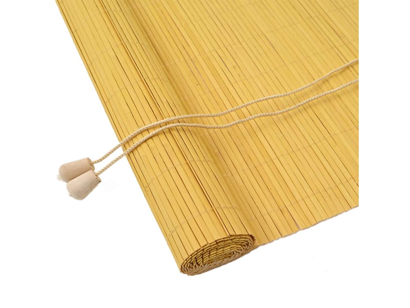 Store enrouleur, store à rouleau jaune 90 x 220 cm bambou cf45279  - Conforama A