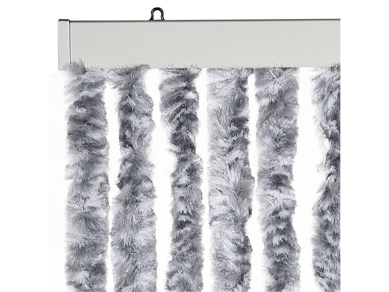  Rideau anti-mouches, moustiquaire blanc et gris 100x200 cm chenille cf43511  - Conforama D