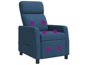 Fauteuil relax manuel VIDAXL  Tissu bleu