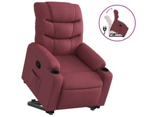 Fauteuil fixe  <strong></strong> Tissu rouge