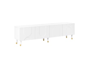 Meuble tv coloris blanc 180 cm   