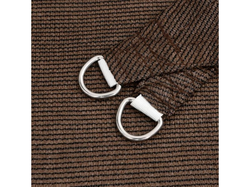  Voile d'ombrage - voile d'ombre - voile parasol 160 gm² marron 5x6 m pehd  - Conforama E