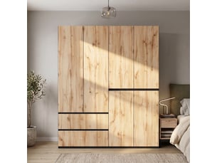 Armoire     <strong></strong> <strong></strong> coloris naturel largeur 50 cm