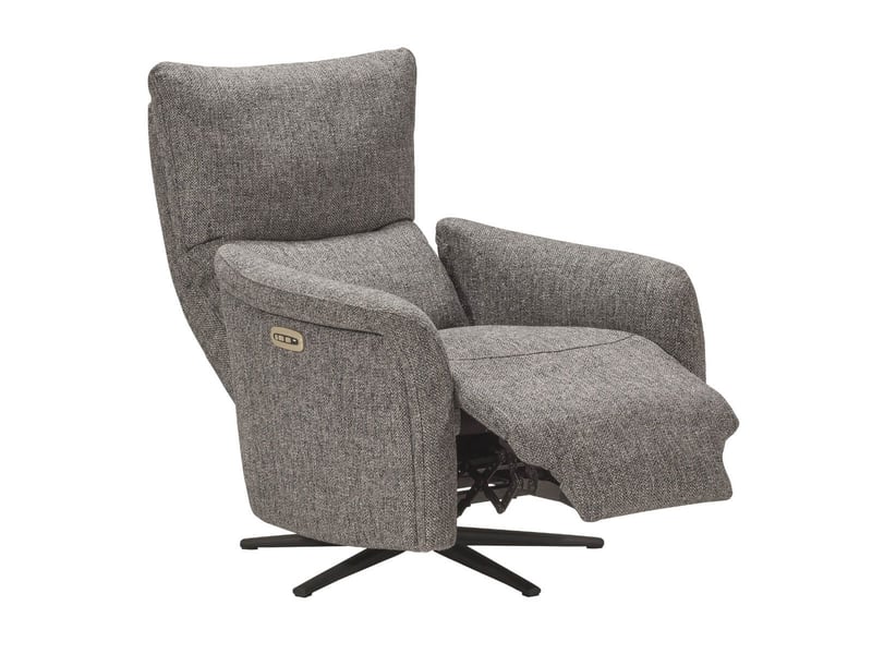  Fauteuil relax électrique pivotant tissu gris - varenne VARENNE - Conforama C