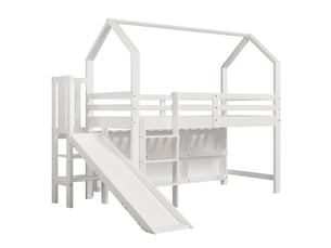 Lit cabane 90x200 cm <strong></strong> <strong>Qualité haut de gamme</strong> coloris blanc