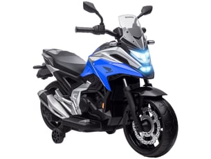 Moto électrique pour enfants moto porteur honda pour enfants 3 à 6 ans avec musique, phares bleu