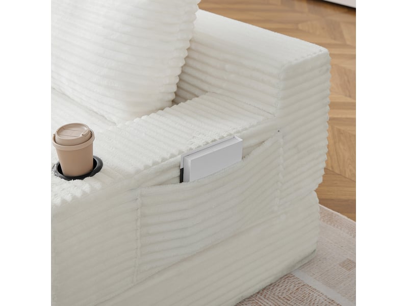  Canapé-lit pliant 180x85x62 cm 2-en-1 beige sans matelas  - Conforama D