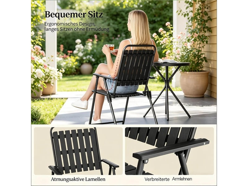  Salon de jardin ensemble 3 pièces mobilier d'extérieur mobilier de jardin mobilier de conversation  - Conforama E