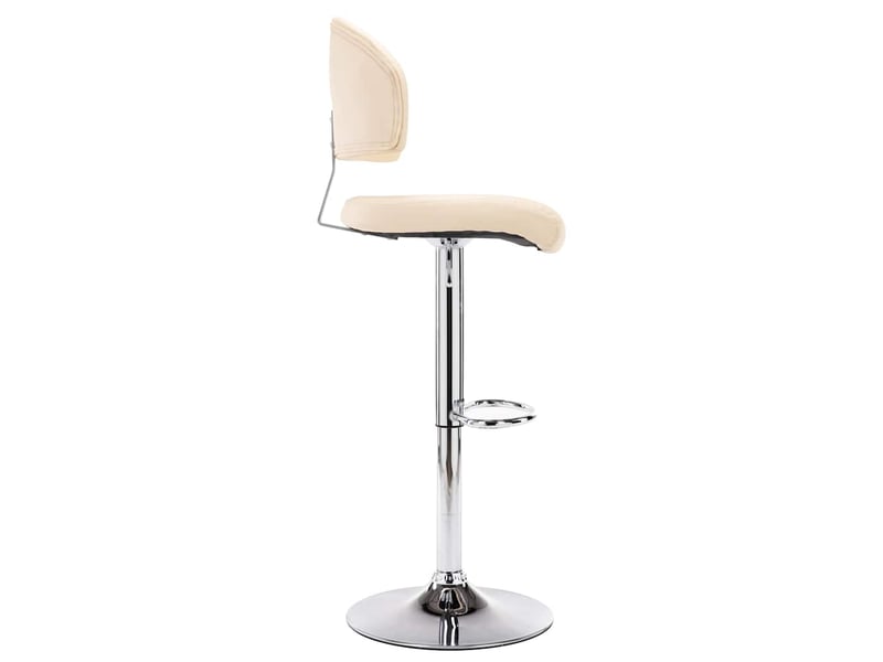  Tabouret de bar, chaise de bar crème similicuir shl84591  - Conforama A