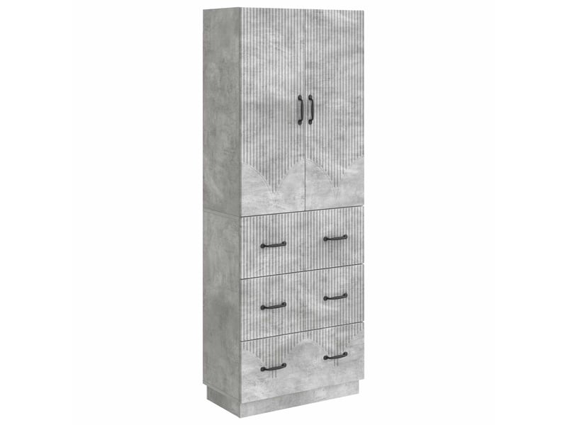  Ensemble de meubles 2 pcs, rangement de salon 66 x 34,5 x 87 cm bois d'ingénierie shl1552  - Conforama A