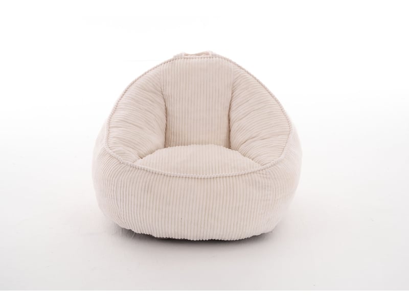 Fauteuil poire enfant 72x69x51 cm souple beige  - Conforama A
