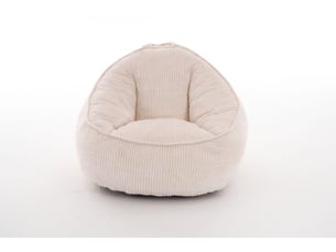 Fauteuil poire enfant 72x69x51 cm souple beige