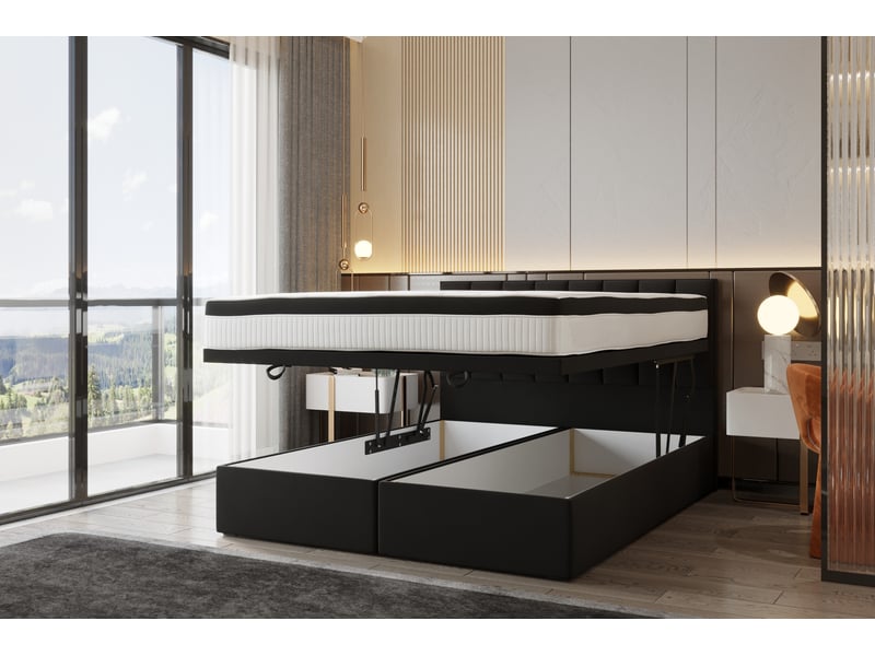 4 Sacs De Rangement Sous Lit Noir - Organisation Literie Et Couettes - Grand Format 95x48x13cm