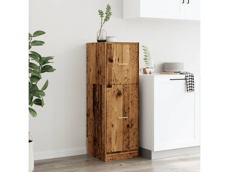  Meuble de rangement, armoire d'apothicaire vieux bois 40x41x118 cm bois d'ingénierie  - Conforama C