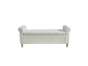 Pouf / repose pied BLOSSOM JC-1048-WT blanc