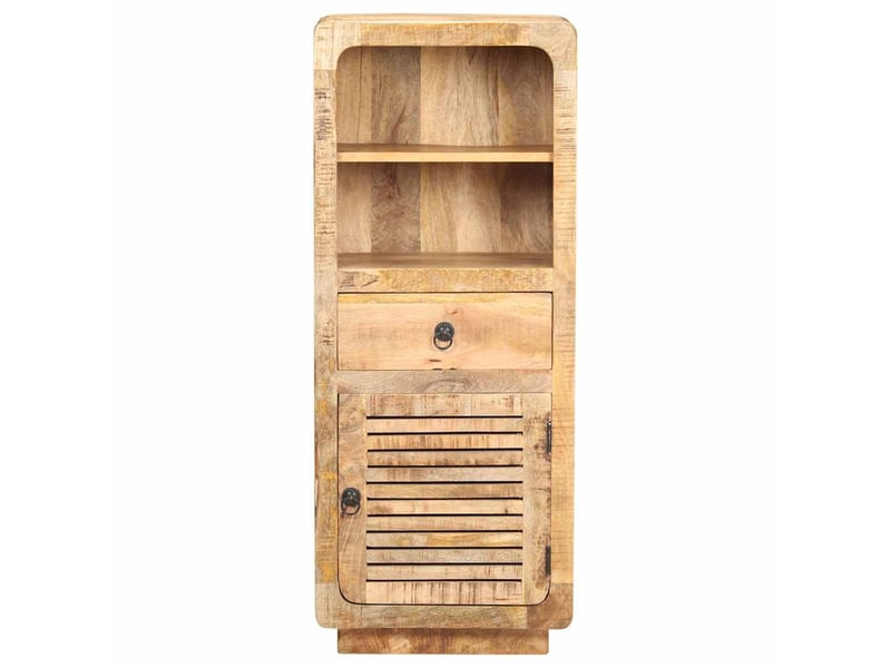  Buffet - bahut - meuble de rangement 45x32x110 cm bois de manguier brut  - Conforama C