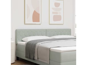 Tete de lit A poser largeur 180 cm <strong></strong> <strong></strong> argenté