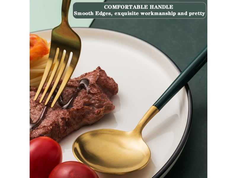  Ensemble de 4 couverts en acier inoxydable 304, détachables, portables réutilisables avec boîte, coupe-biscuits, cuillère, baguettes  - Conforama E