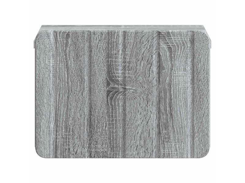  Table de chevet - cabinet de chevet - table de nuit mural sonoma gris 33 x 34,5 x 24 cm  - Conforama D