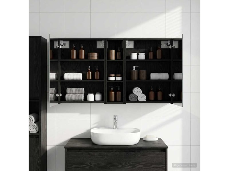  Ensemble de meubles de salle de bain 3 pcs 120x14.5x70 cm shl6170  - Conforama B