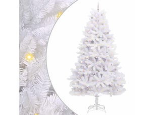 Sapin de noël, arbre de noël artificiel à branches articulées blanc 300 cm cf61084