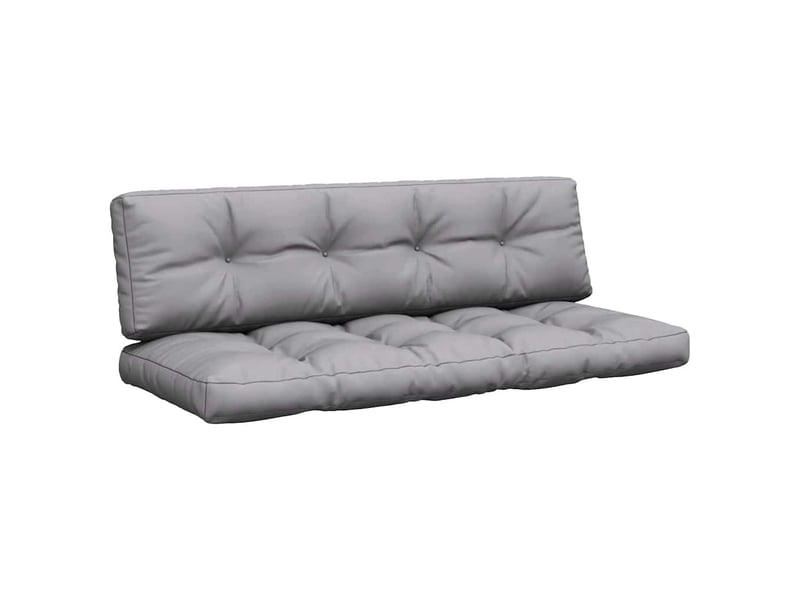  Lot de 2 coussins de palette, coussins de canapé gris tissu cf59530  - Conforama A