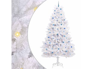 Sapin de noël, arbre de noël artificiel à branches articulées blanc 300 cm cf61081