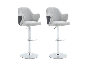 tabouret de bar assise réglable en hauteur <strong>HAUSS SPOLE</strong> - gris hauteur d'assise 64 cm vendu Par paire