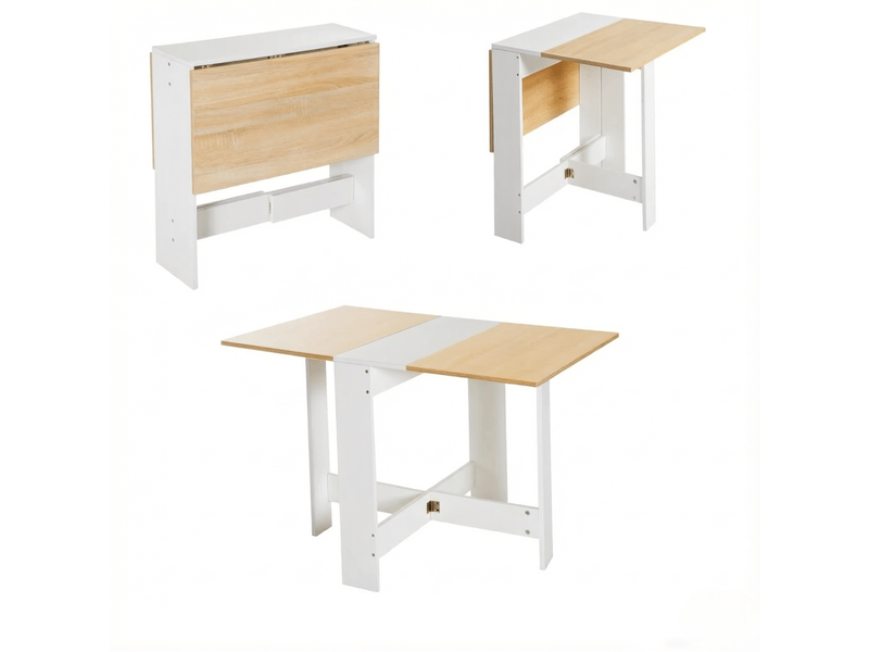  Table à manger pliante bicolore, table basse et table d’appoint multifonctionnelle  - Conforama D