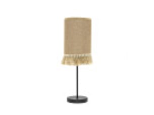 Lampe à poser fabrilamp sibila e14 coloris noirsable 46 x 15 x 15 cm