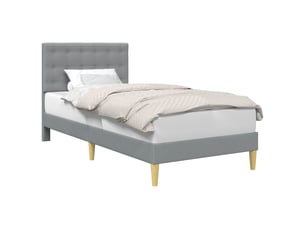 Lit simple 100x200 cm    coloris gris