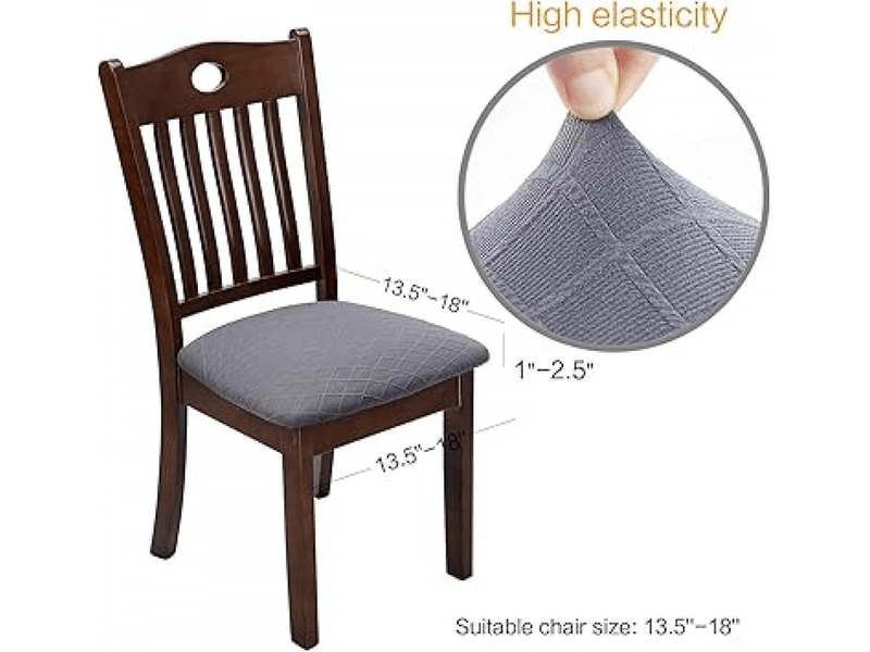  Housse de chaise - gris clair, 1 pièce housses de chaise élastiques en jacquard gaufré, adaptées aux restaurants, bureaux, hôtels, mariages et autres lieux XLH-ZLS-009266ZLS - Conforama C