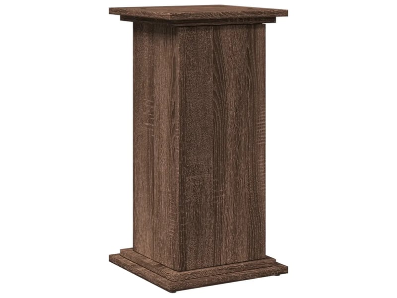  Piedestal avec rangement décoratif pour salon 31 x 30 x 60 cm utilisation pratique en bois d'ingénierie chêne marron 02_0050545  - Conforama A