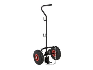 Chariot de transport bouteille de gaz ergonomique 29 x 35 x 85 cm avec crochets pratiques en acier noir 13_0012483