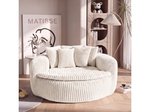 Pouf / repose pied <strong></strong> <strong>IKSETERA TRADING LTD</strong> beige