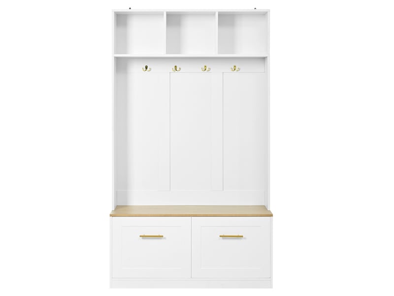  Portemanteau avec banc et rangement 105 x 180 cm en mdf  - Conforama A