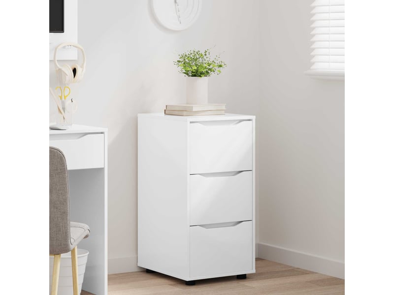  Armoire de rangement, commode de rangement 40 x 48 x 81 cm bois d'ingénierie shl4504  - Conforama D