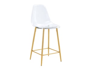 tabouret de bar  HAUSS SPOLE  - doré hauteur d'assise 65 cm vendu Par paire
