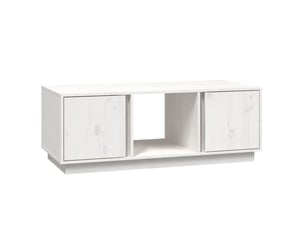 Table basse rectangulaire coloris blanc  