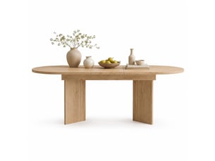 Ensemble table ovale 0 banc(s) 0 chaise(s) 0 tabouret(s) inclu(s) MEUBLIV