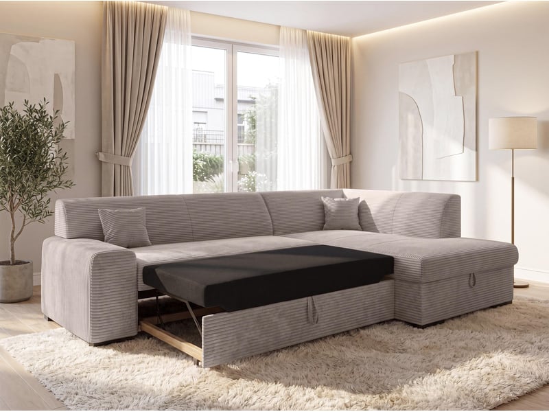 Canapé convertible lucera 260 cm – beige Lucera - Conforama B