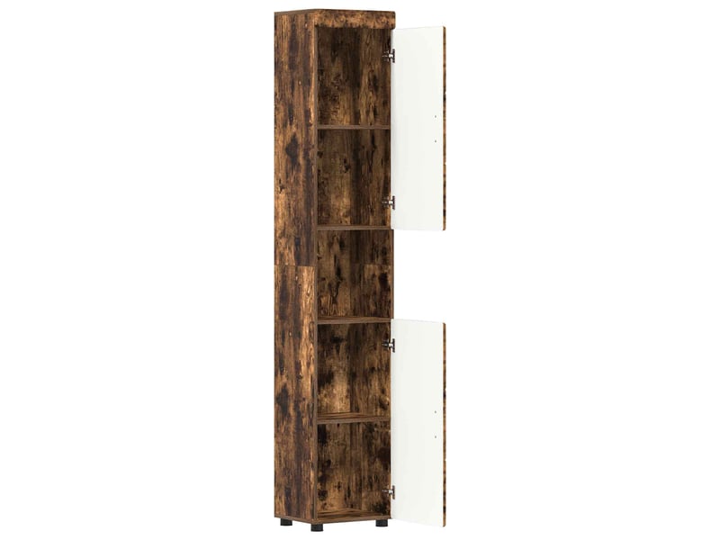 Ensemble d'armoire de salle de bain tulum chêne fumé cf62980 - Conforama E