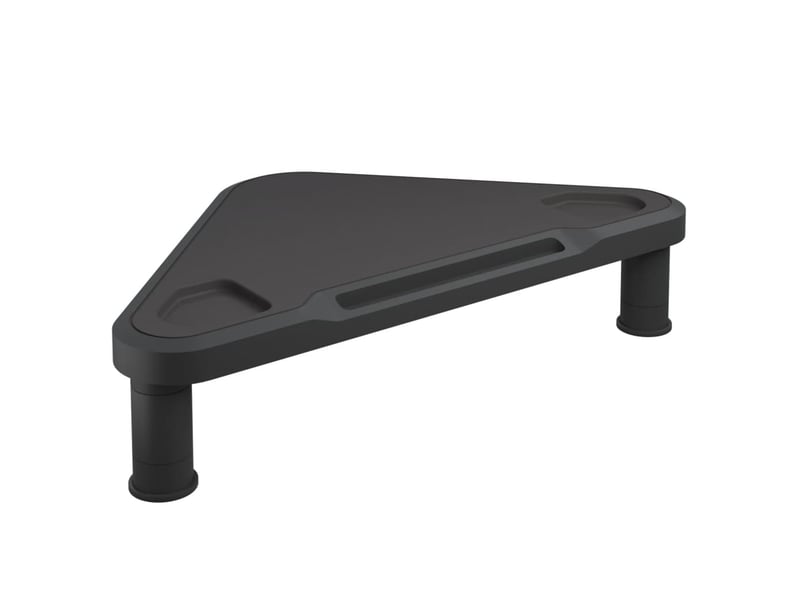  Support de moniteur d'angle 49 x 28 x 10,5 cm noir 02_0029220  - Conforama A